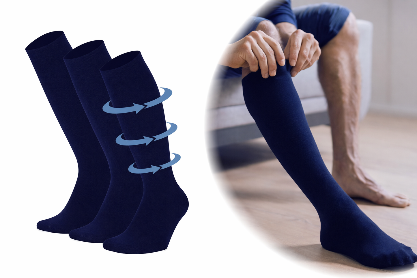 Modal Travel Compressie sokken 2pk
