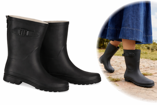 Dames Halfhoge Laarzen met Riem