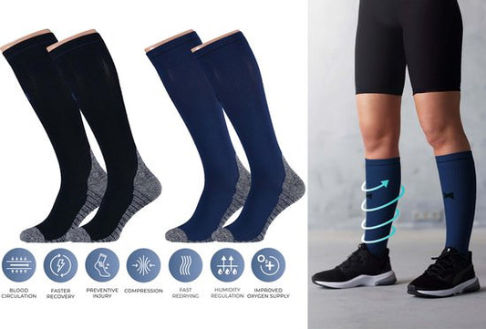 Sport Compressie sokken 2-PACK