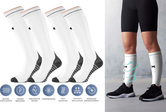 Sport Compressie sokken 2-PACK