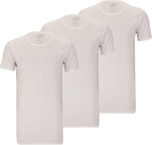 Comfort Essentials Heren T Shirts Extra Lang Ronde Hals 3pk