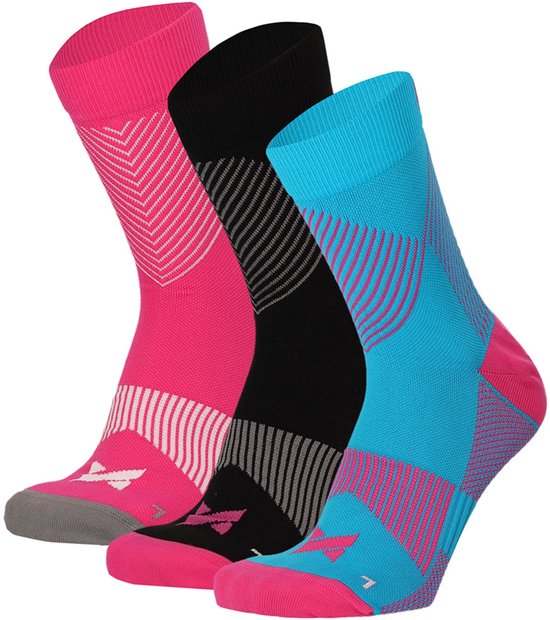 Sport Compressie Sokken Laag 3pk Dames