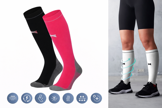 Sport Compressie sokken 2-PACK
