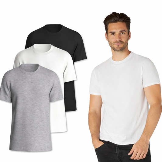 T Shirt Heren van Katoen 3 pack