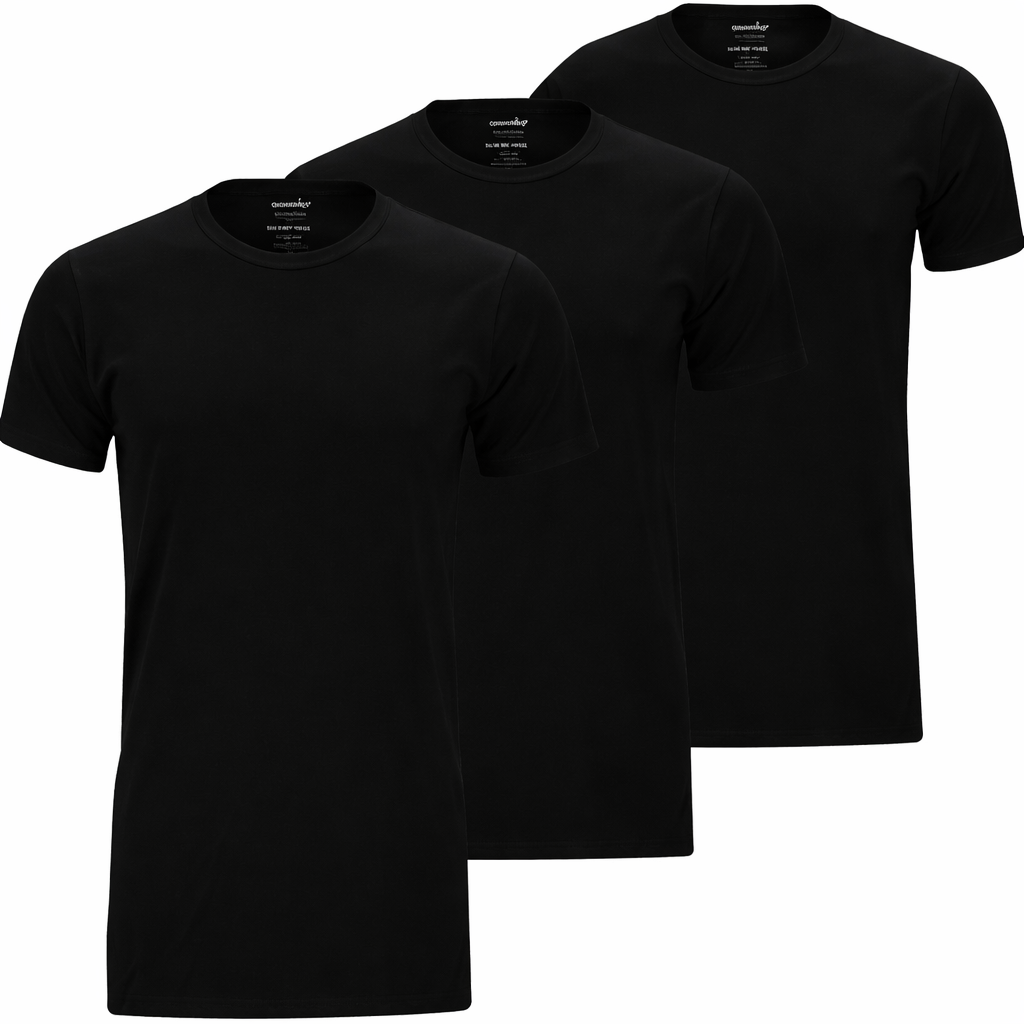 Comfort Essentials Heren T Shirts Extra Lang V-Hals 3pk